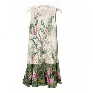 Isolda Brazil Women’s 2 Midi Dress Ruffle Hem Resort Garden Party Cottagecore